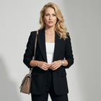 Eleganter Anzug für Damen mit Blazer und Hose im geraden Schnitt