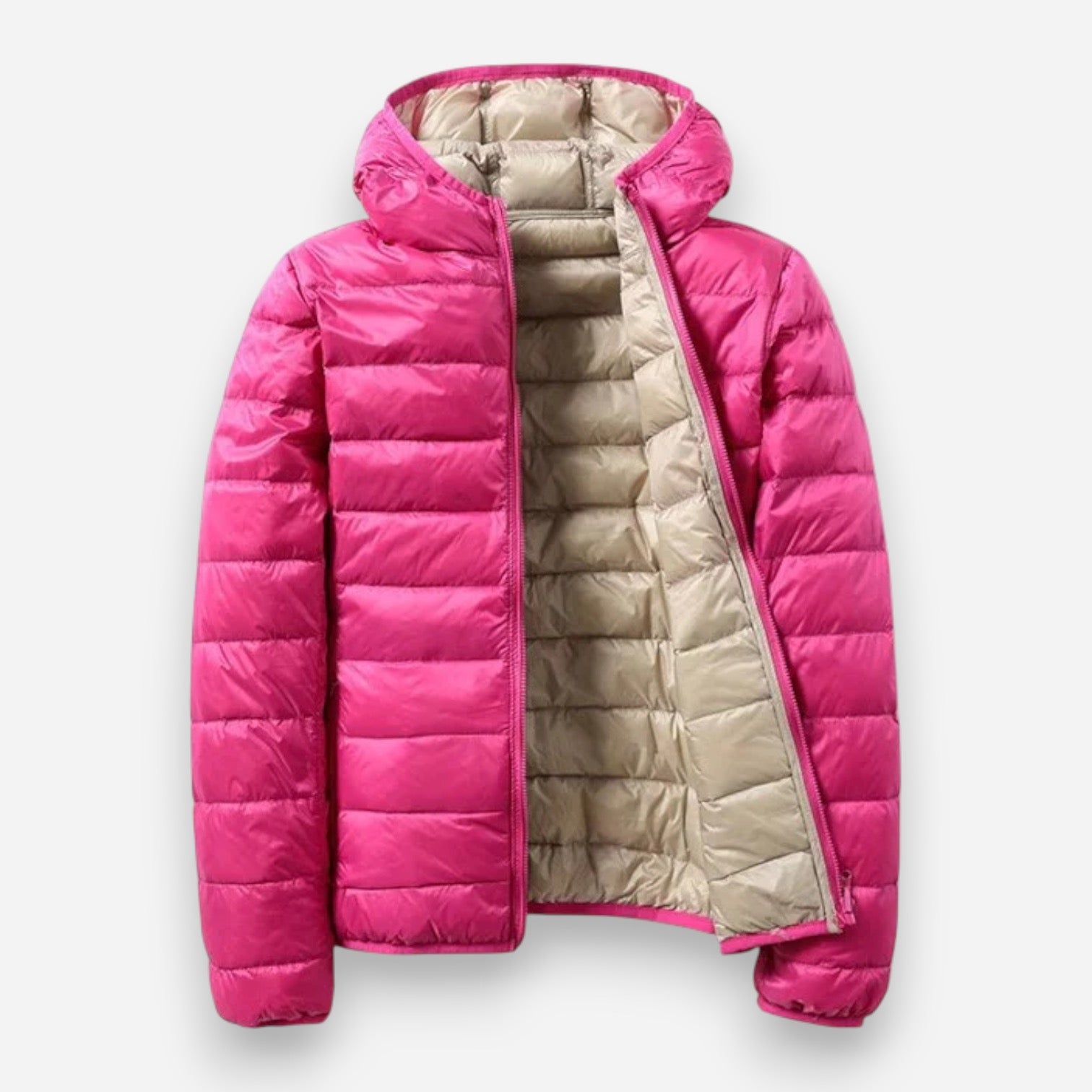 Wendbare Übergangsjacke für Damen mit Kapuze