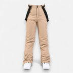 Warme Skihose für Damen mit bequemem Über-Boot Beinabschluss – einfarbig