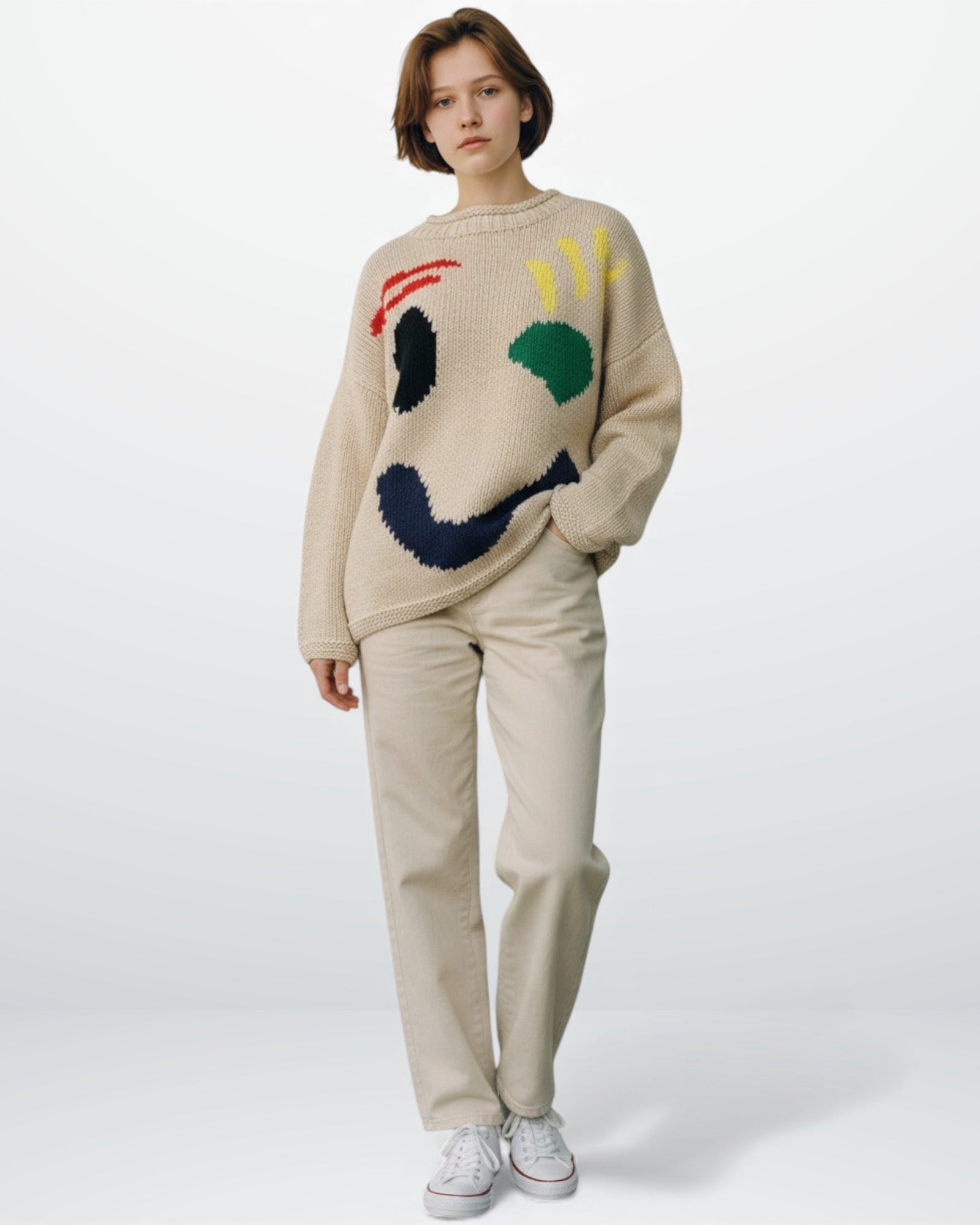 Oversized Strickpullover für Damen