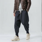 Weite Freizeithose für Herren mit hohen Bündchen und Kordelzug