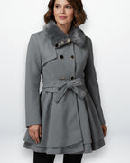 Winter Trenchcoat mit Gefüttertem Kragen