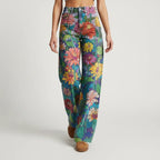 Flared Jeans für Damen mit hoher Taille im Casual-Stil