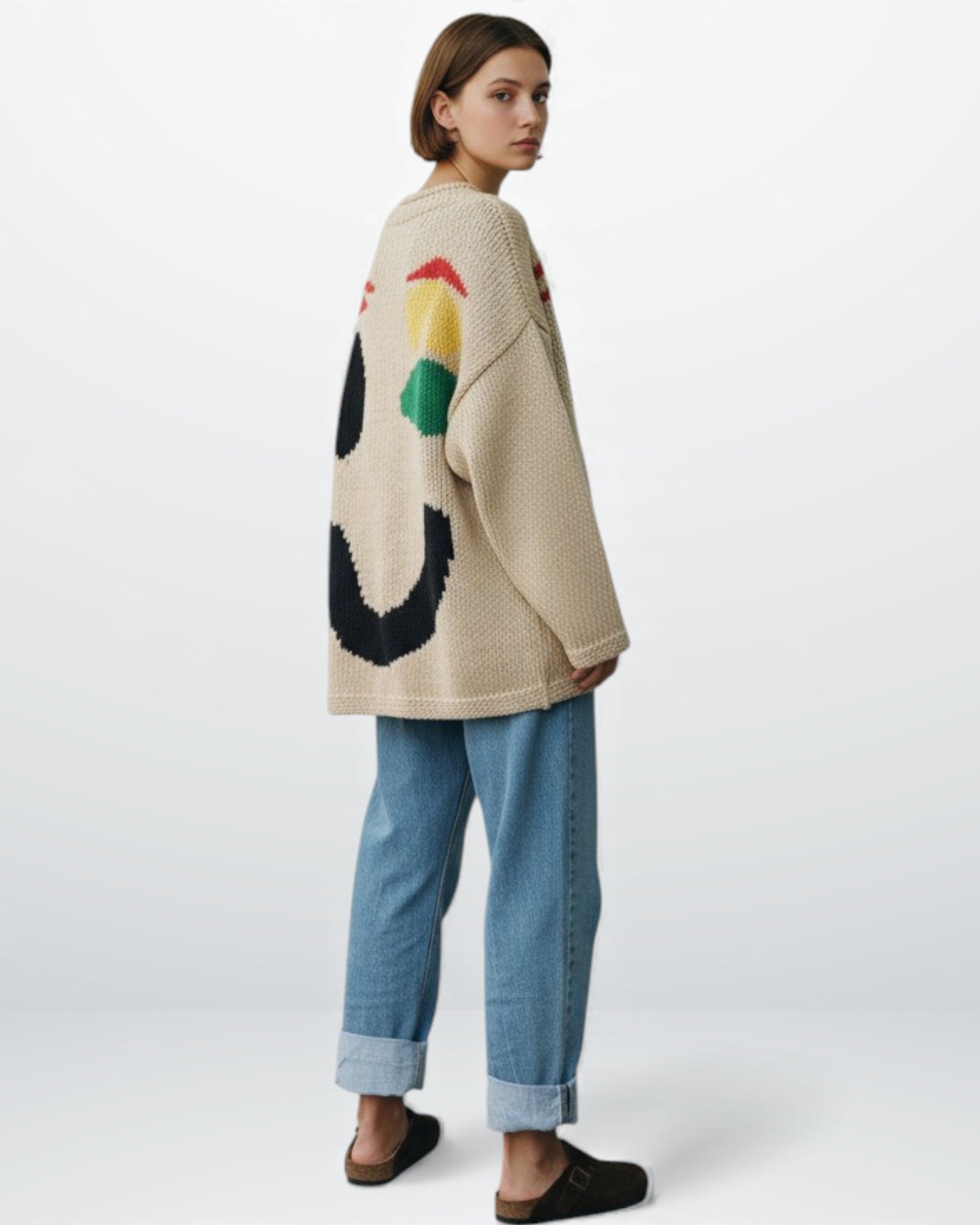 Oversized Strickpullover für Damen