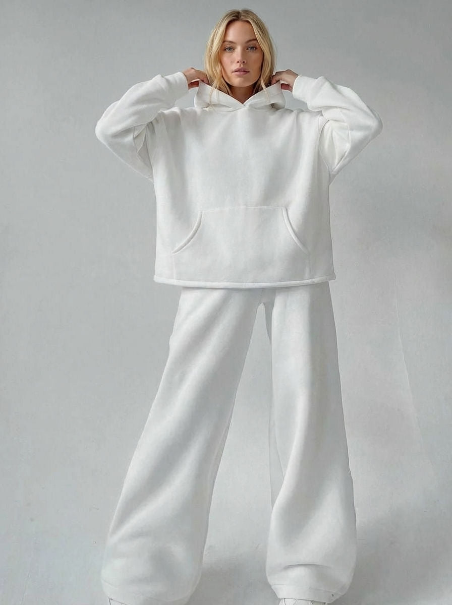 Oversized Hoodie-Set mit weiter Hose für Damen