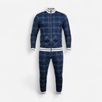 Trainingsanzug für Herren mit hohem Kragen und Rippbündchen