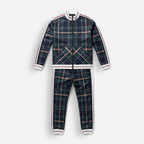 Trainingsanzug für Herren mit hohem Kragen und Rippbündchen