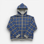 Oversized 2-in-1 Wende-Hoodie mit Karoseite