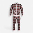 Trainingsanzug für Herren mit hohem Kragen und Rippbündchen