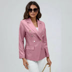 Taillierter Blazer für Damen im zweireihigen Design