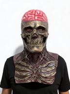 Totenkopfmaske aus Latex für Halloween und Kostümpartys
