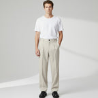 Anzughose für Herren mit bequemem elastischem Bund hinten in gerader Passform