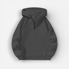 Langarm Fleece Pullover für Damen mit Kurzem Reißverschluss und Kapuze