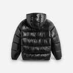 Unisex Pufferjacke in mittellanger Passform mit integrierter Kapuze