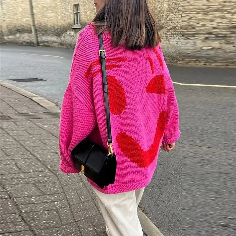 Oversized Strickpullover für Damen