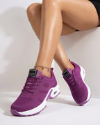 Komfort Sneaker für Damen mit Atmungsaktivem Obermaterial und gepolsterter Innensohle