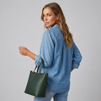 Jeansjacke für Damen aus Denim mit tailliertem Schnitt Blau 4