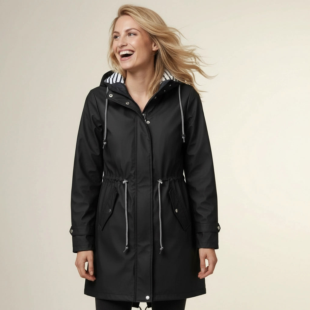 Stylisch taillierte Damen Regenjacke | Parka-Stil