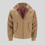 Kurze Jacke für Herren aus Baumwolle mit Karomuster Braun 4