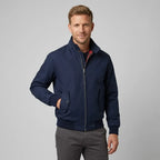 Kurze Jacke für Herren aus Baumwolle mit Karomuster Dunkelblau 7