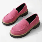 Loafer für Damen mit klobigem Design mit Profilsohle Rosa 3