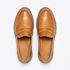 Loafer für Herren aus Leder im klassischen Stil Hellbraun 6