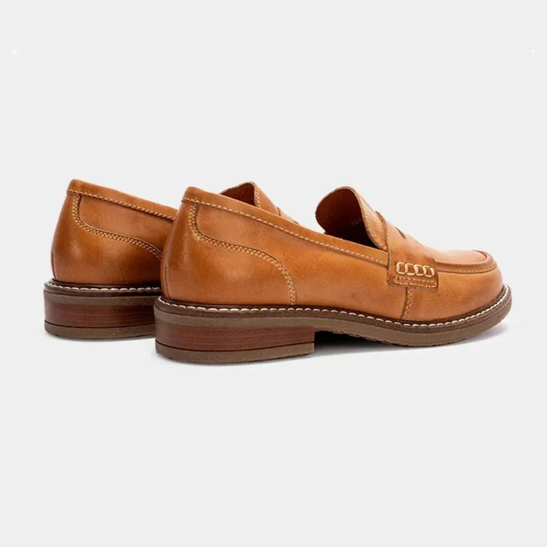 Loafer für Herren aus Leder im klassischen Stil Hellbraun 8