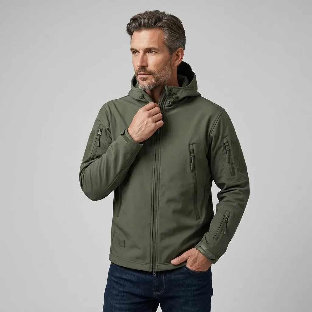 Outdoorjacke für Herren mit wasserdichter Ausstattung Grün 10