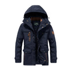 Outdoorjacke für Herren aus Webware mit Fütterung im Parka-Stil Dunkelblau 13