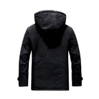 Outdoorjacke für Herren aus Webware mit Fütterung im Parka-Stil Schwarz 9