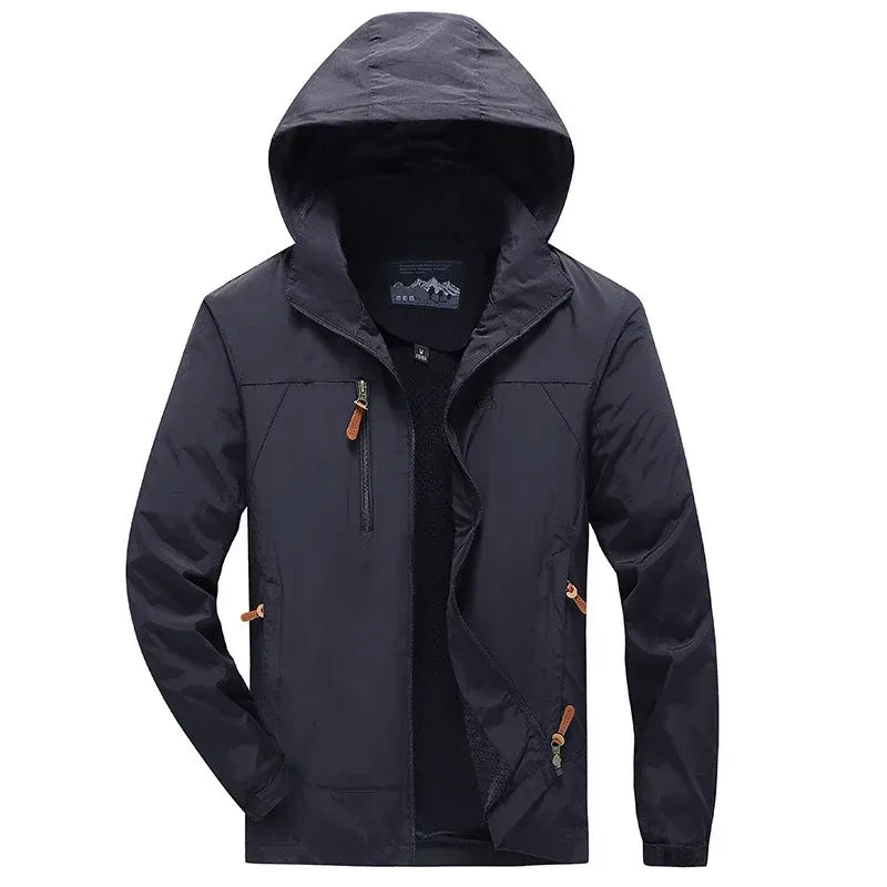 Outdoorjacke für Herren im sportlichen Stil mit wasserdichter Ausstattung Dunkelblau 8