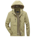 Outdoorjacke für Herren im sportlichen Stil mit wasserdichter Ausstattung Khaki 9