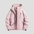 Outdoorjacke für Damen mit Kapuze in wasserdichter Ausführung Rosa 15