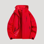 Outdoorjacke für Damen mit Kapuze in wasserdichter Ausführung Rot 16
