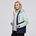 Outdoorjacke für Damen mit Kapuze in wasserdichter Ausführung Dunkelblau 4