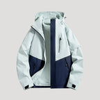 Outdoorjacke für Damen mit Kapuze in wasserdichter Ausführung Dunkelblau 6