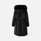 Winter Stepp Jacke für Damen im Parka-Stil mit Kapuze