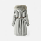 Winter Stepp Jacke für Damen im Parka-Stil mit Kapuze