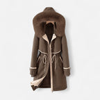 Winter Stepp Jacke für Damen im Parka-Stil mit Kapuze