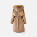 Winter Stepp Jacke für Damen im Parka-Stil mit Kapuze