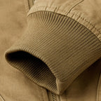 Pilotenjacke für Herren mit Teddyfell für Winter Braun 8