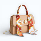 Handtasche für Damen mit Schulterkette aus Metall