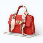 Handtasche für Damen mit Schulterkette aus Metall