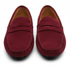Loafer für Herren im Mokassin Stil aus Wildleder Optik mit weichem Innenfutter