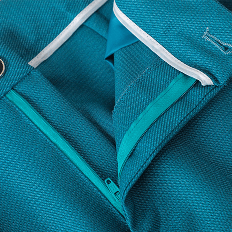 Hosenanzug für Damen mit tailliertem Einknopf Blazer