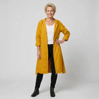 Regenjacke für Damen mit wasserabweisender Eigenschaft im modernen Stil zum Wandern Gelb 3