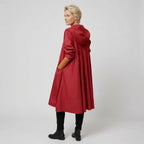 Regenjacke für Damen mit wasserabweisender Eigenschaft im modernen Stil zum Wandern Rot 4