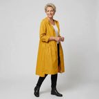 Regenjacke für Damen mit wasserabweisender Eigenschaft im modernen Stil zum Wandern Gelb 5