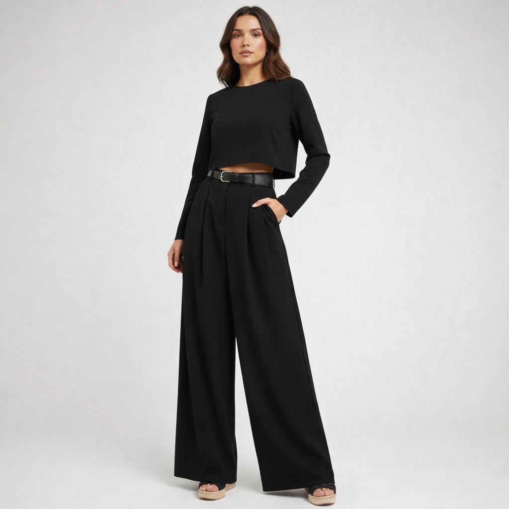 Zweiteiliges Palazzo-Set für Damen