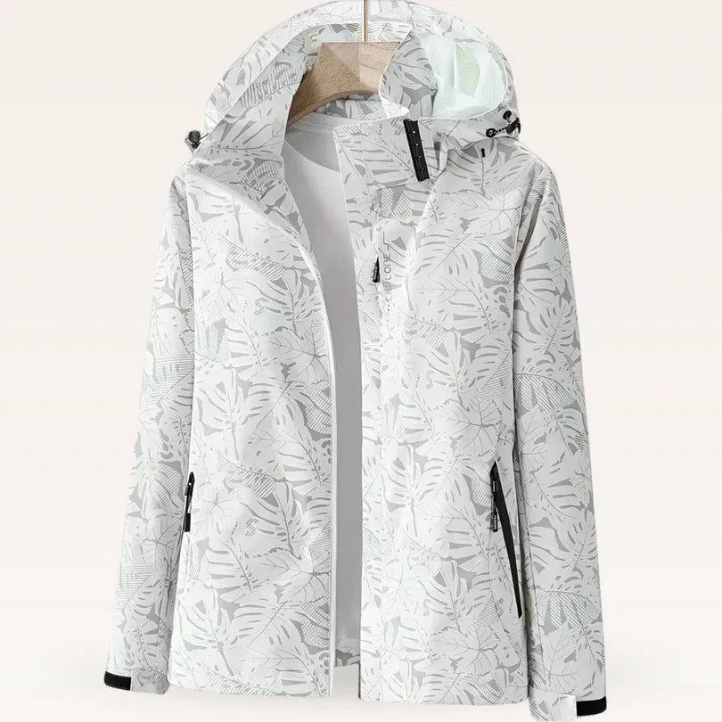 Softshelljacke für Damen mit Kapuze für Outdoor mit winddichtem Material Weiß 13